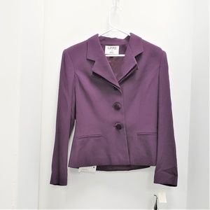 Purple KASPER For XL Womens Dress Blazer